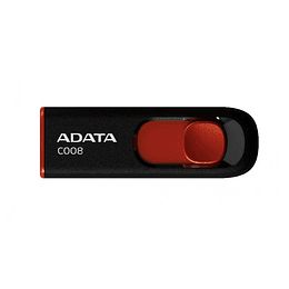 Pendrive 64GB Adata C008 Usb Negro/Rojo Classic