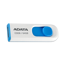 Pendrive 64GB Adata C008 Usb Blanco/Azul Classic