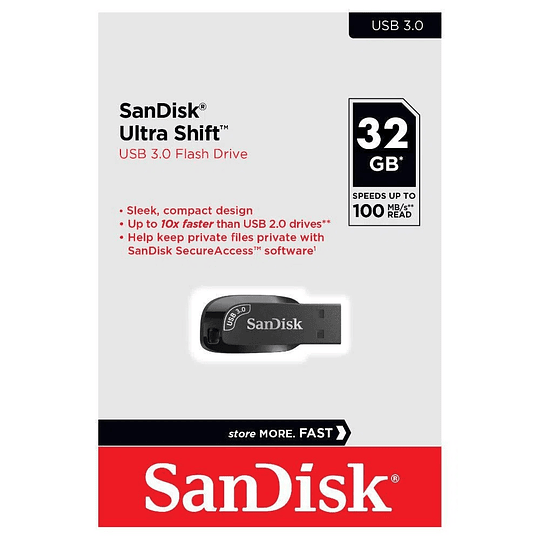 Pendrive 32GB SanDisk Ultra Shift USB 3.0
