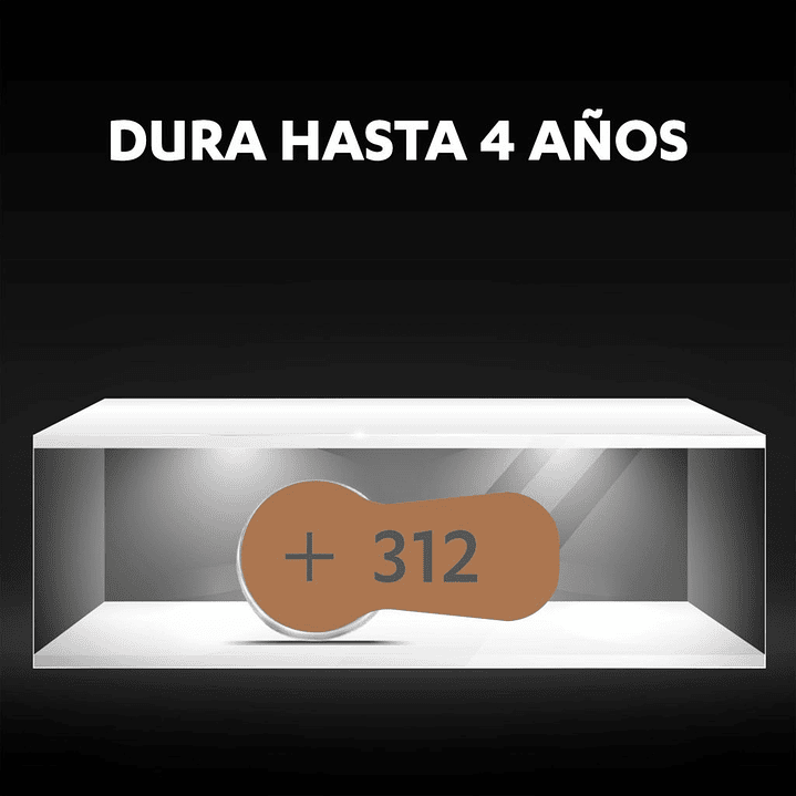 Pack 6 pilas Duracell Numero 312 3