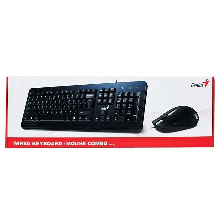 Kit Combo Teclado y Mouse KM-160 Cableado 2