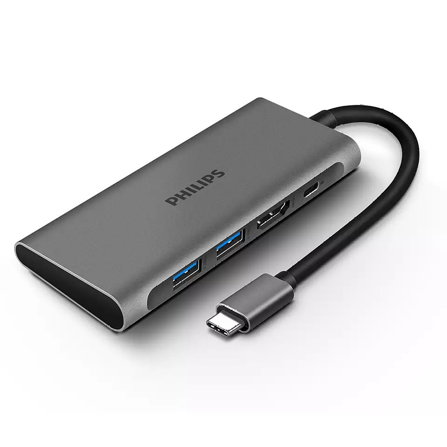 Hub Usb 3.0 4en1 Philips Tipo C Hdmi DLK5514C 1