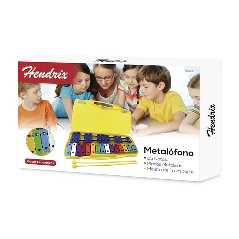 Metalofono Xilofono Metalico 25 Notas  Hendrix