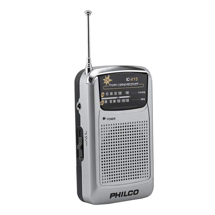 Radio a Pilas Philco ICX-15 Fm/Am Portable de Bolsillo 1