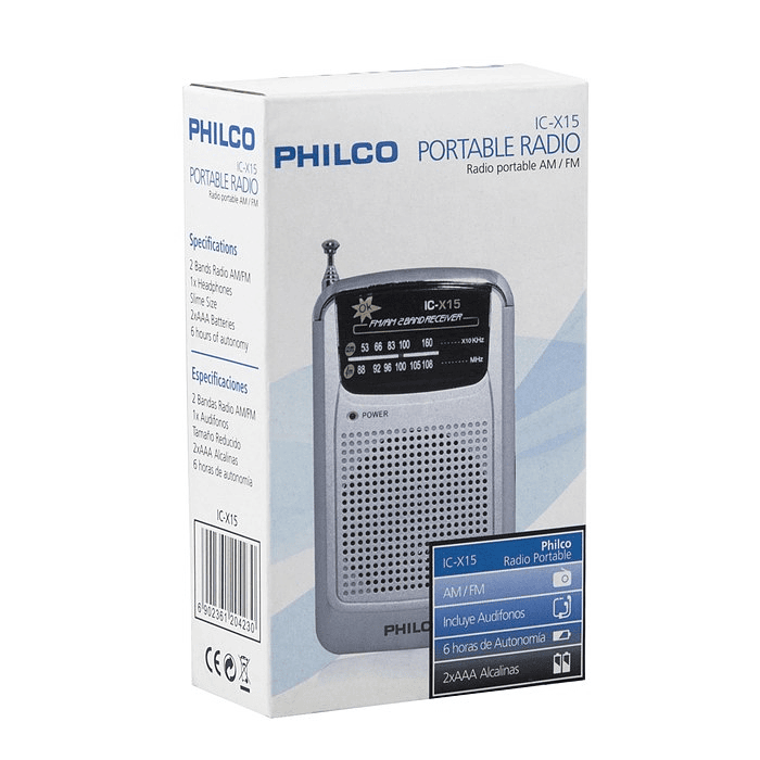 Radio a Pilas Philco ICX-15 Fm/Am Portable de Bolsillo 2