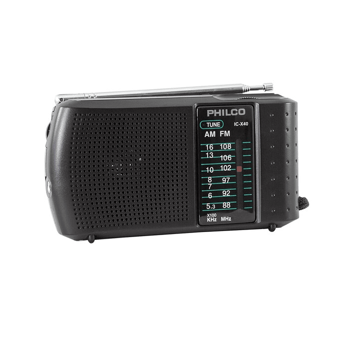 Radio a Pilas Philco ICX-40 Fm/Am Portable de Bolsillo 1