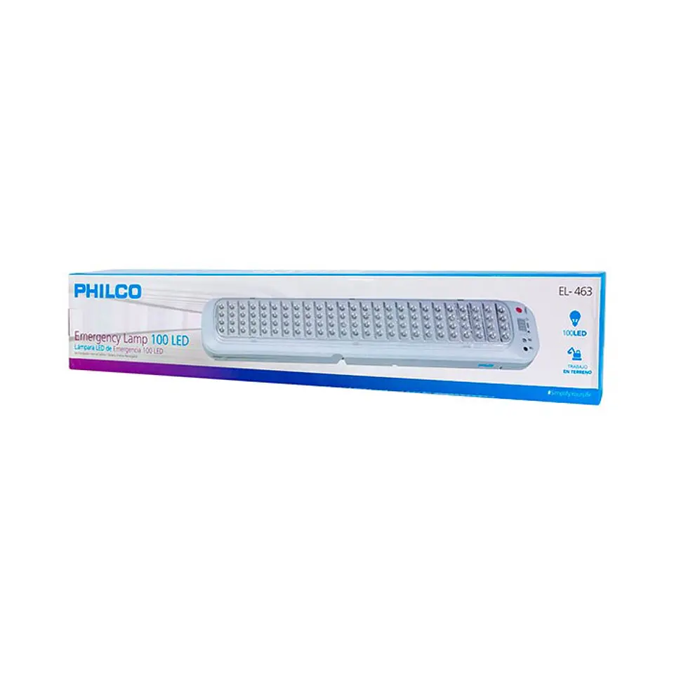Lampara de emergencia 100 Led Philco Recargable 2