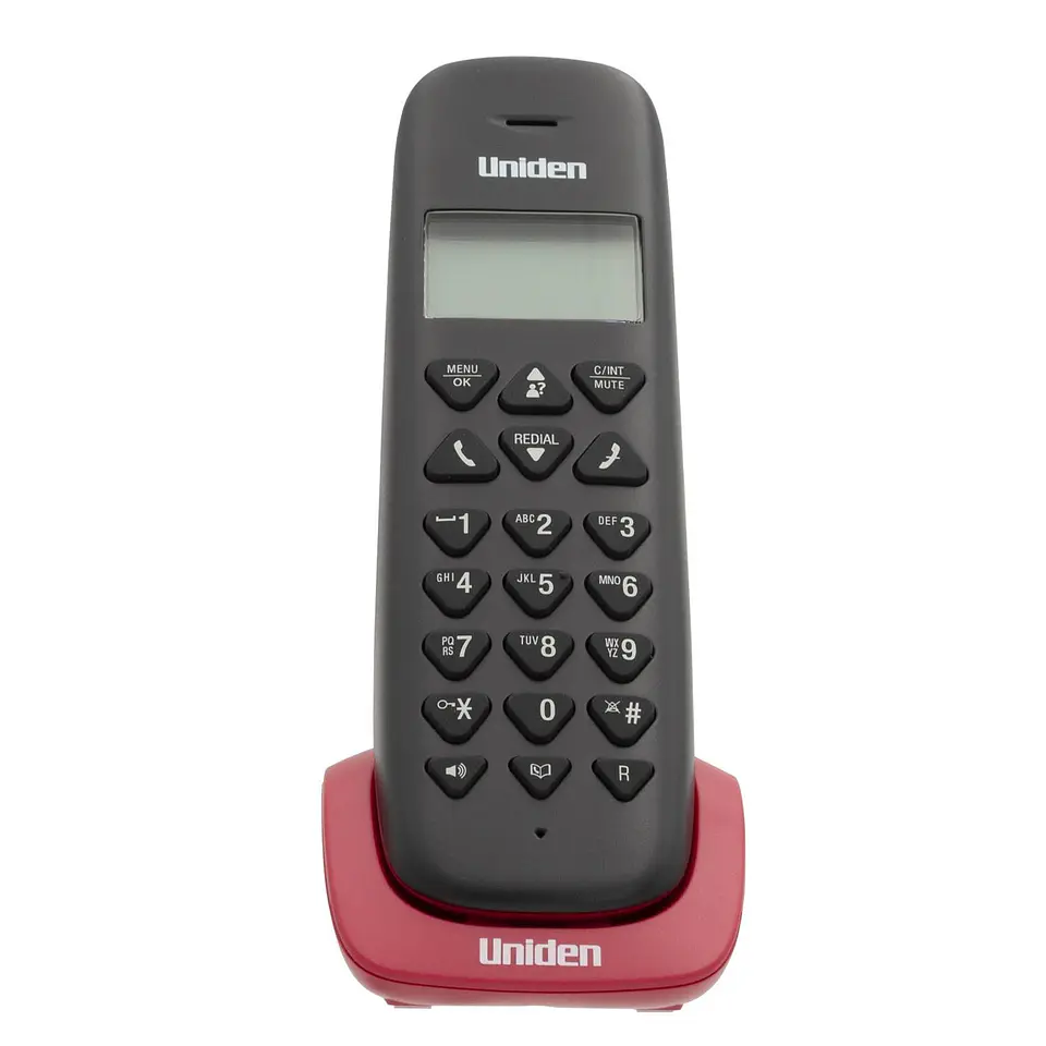Telefono inalambrico Uniden AT3102RD Rojo 3