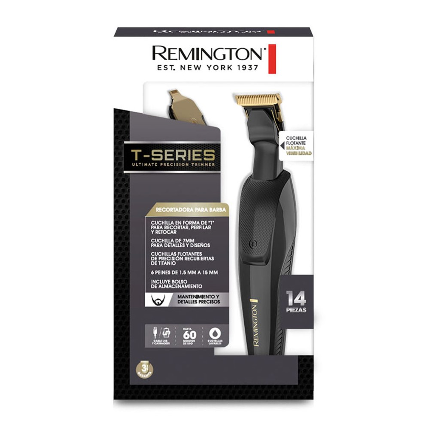 Recortadora Barba Remington T-Series MB20A 2