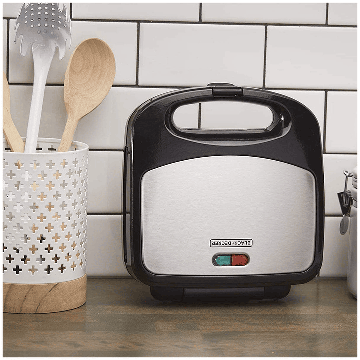 Sandwichera, Parrilla y Waflera Black+Decker WM2000S-CL 6