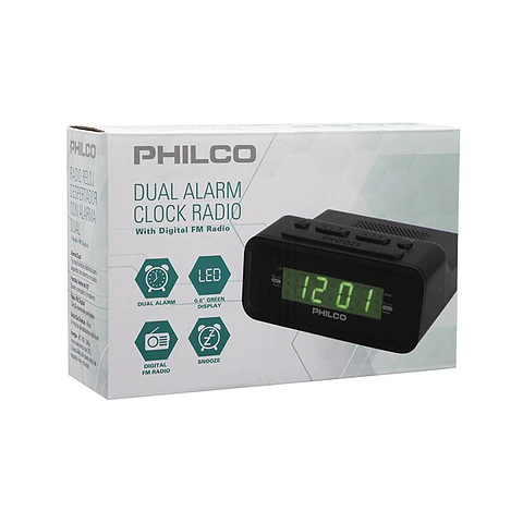 Radio Reloj Despertador Digital Philco 1006GR