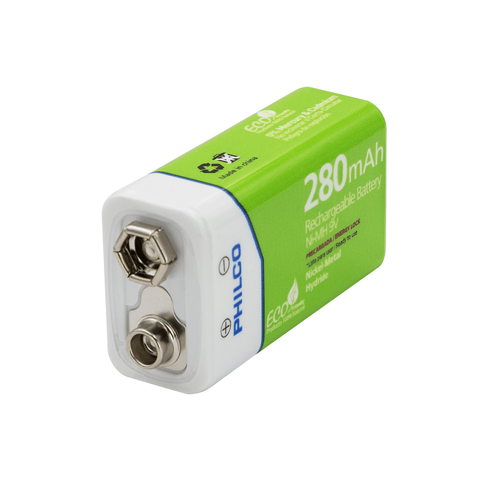 Bateria Recargable 9v 280 Mah Philco	 4