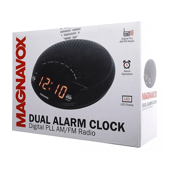 Radio Reloj Despertador Magnavox Alarma AM/FM