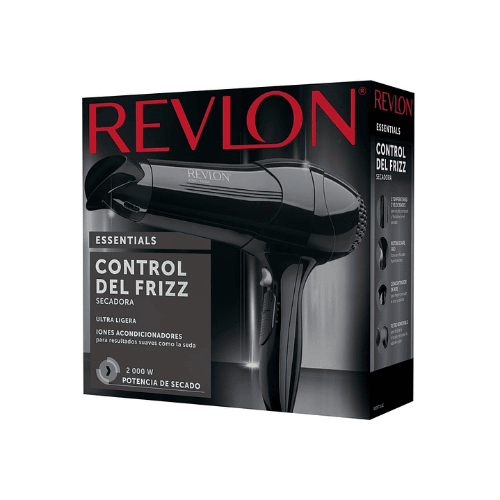 Secador Pelo Revlon Control Del Frizz Essentials 2