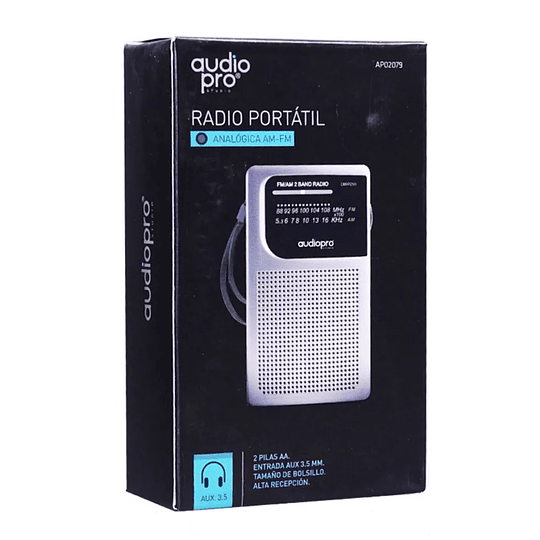 Radio Fm/Am Portátil Audiopro de Bolsillo AP02079