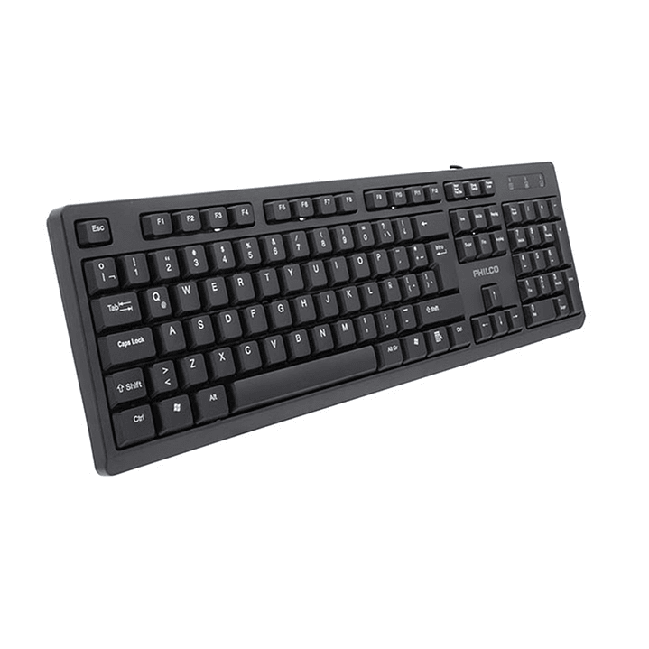 Teclado Alámbrico SPK6234B Philco Negro 1