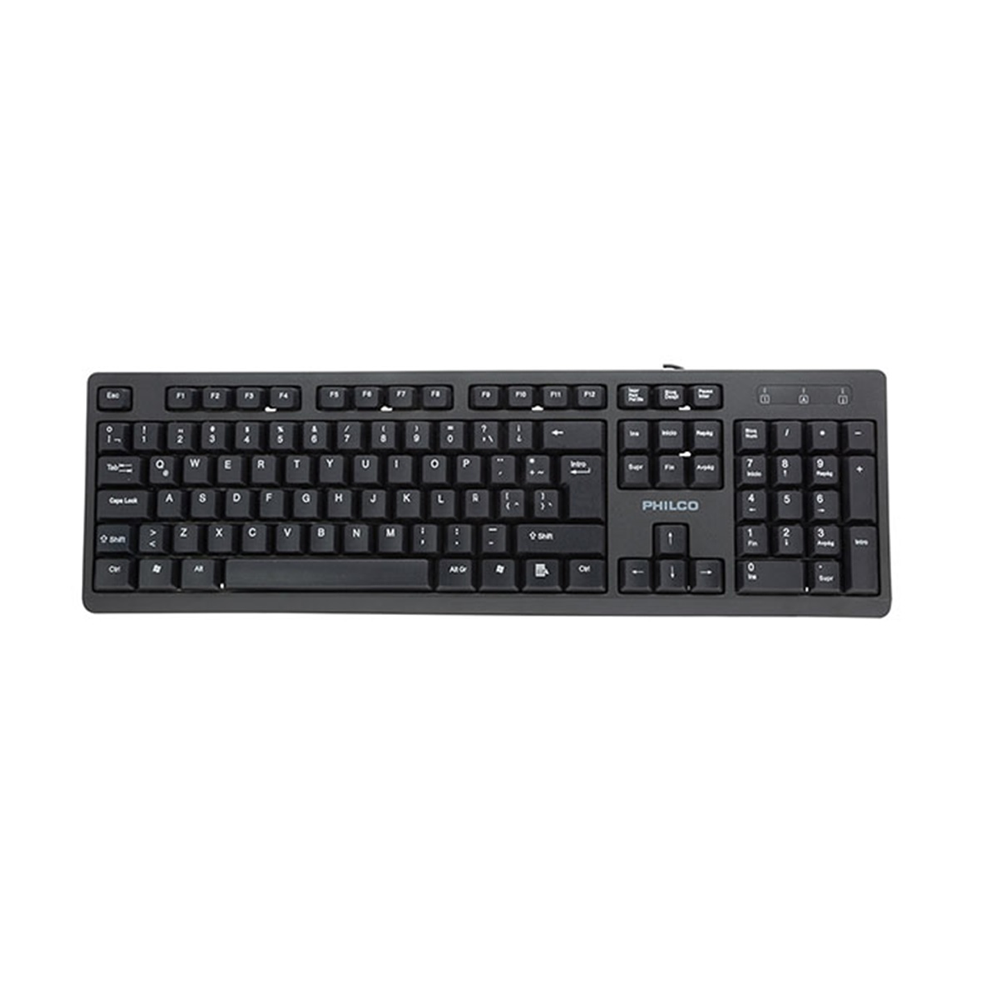 Teclado Alámbrico SPK6234B Philco Negro 2