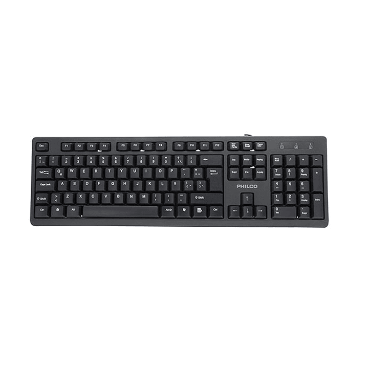 Teclado Alámbrico SPK6234B Philco Negro 2