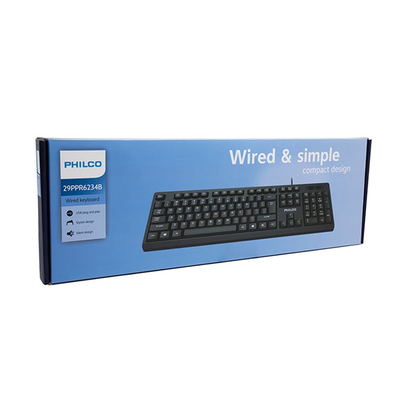 Teclado Alámbrico SPK6234B Philco Negro 4