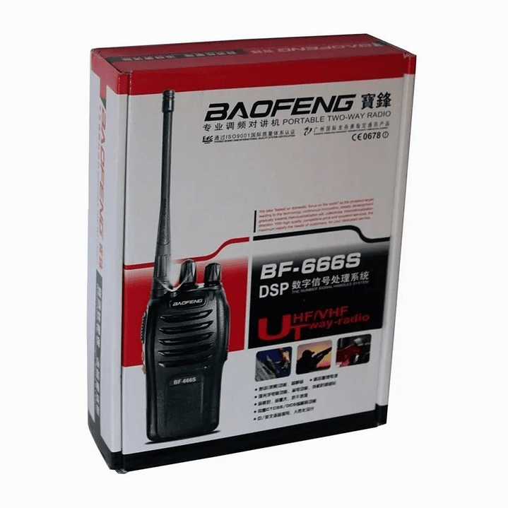 Radio Transmisor 2 Vias Baofeng Bf-666s Negro 4