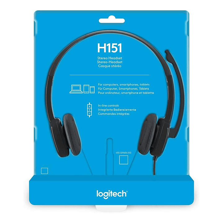 Audífono Logitech H151 Con Micrófono Jack 3.5mm 5