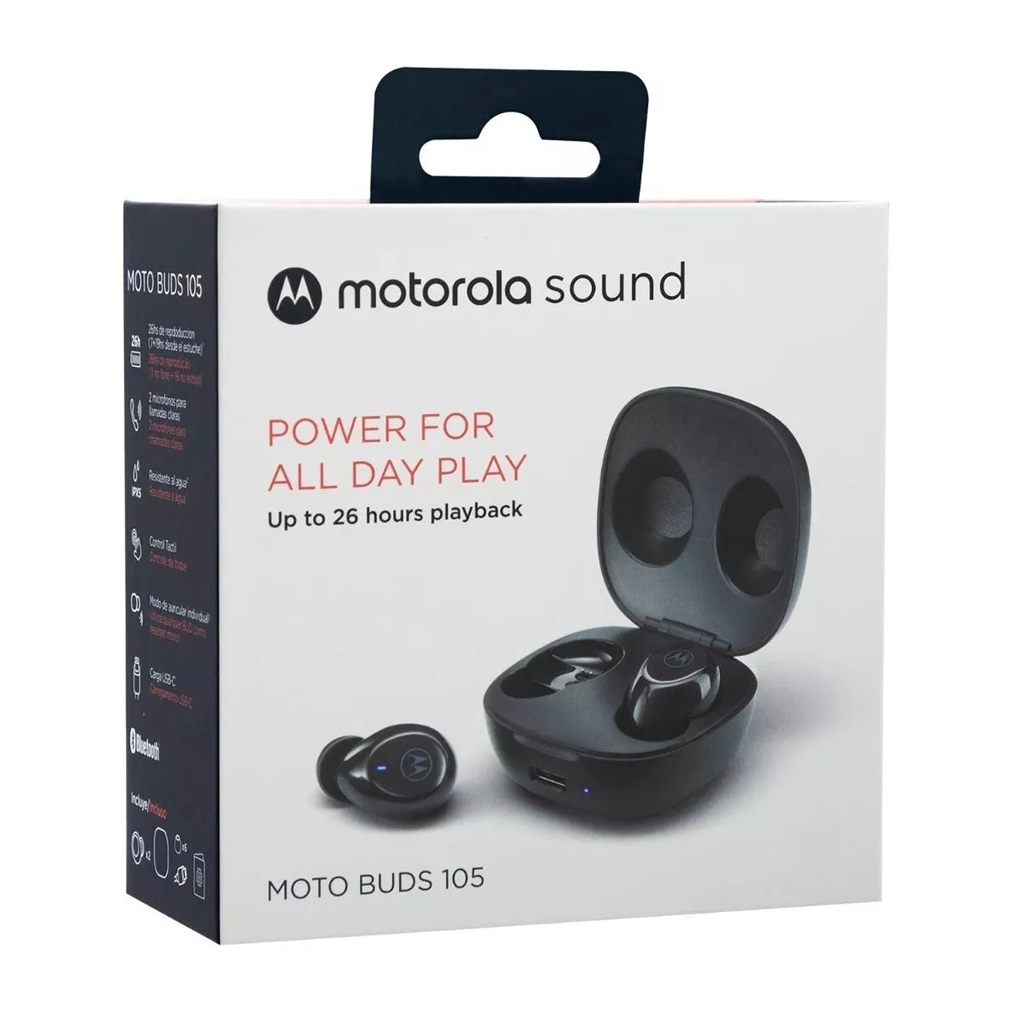 Audífonos Inalámbricos Motorola Moto Buds 105 Negro 4