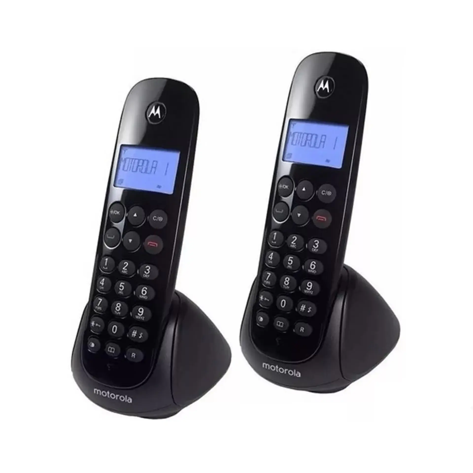 Teléfono Inalámbrico Motorola Duo M700-2 Negro Pack X 2 2
