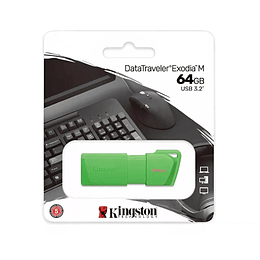 Pendrive DTXM 64gb Usb 3.2 Kingston Verde