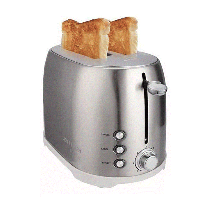 Tostadora Para 2 Rebanadas Aiwa Aw-td1729a Gris 1