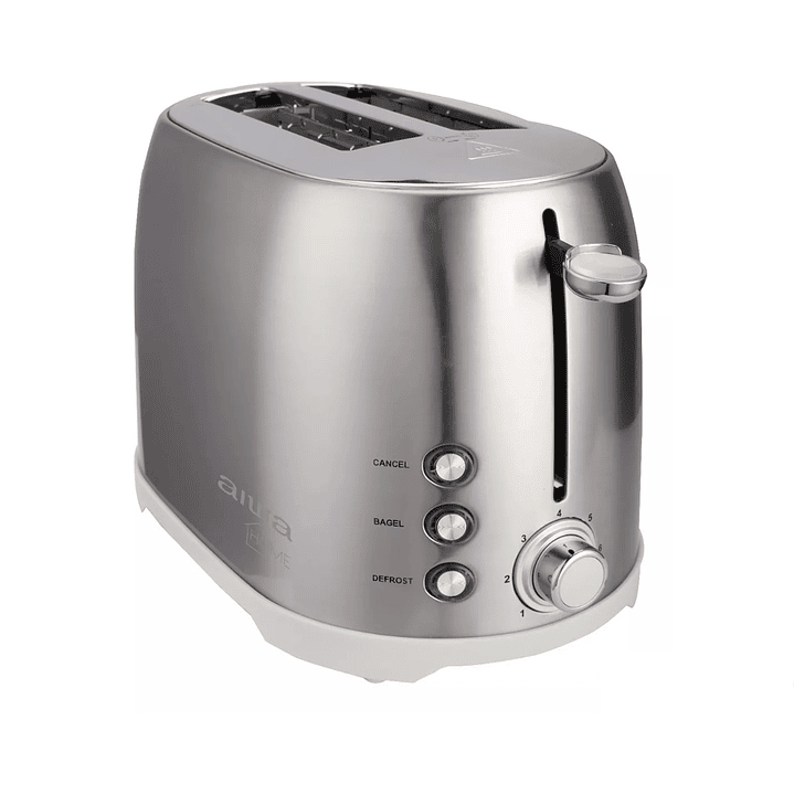 Tostadora Para 2 Rebanadas Aiwa Aw-td1729a Gris 3