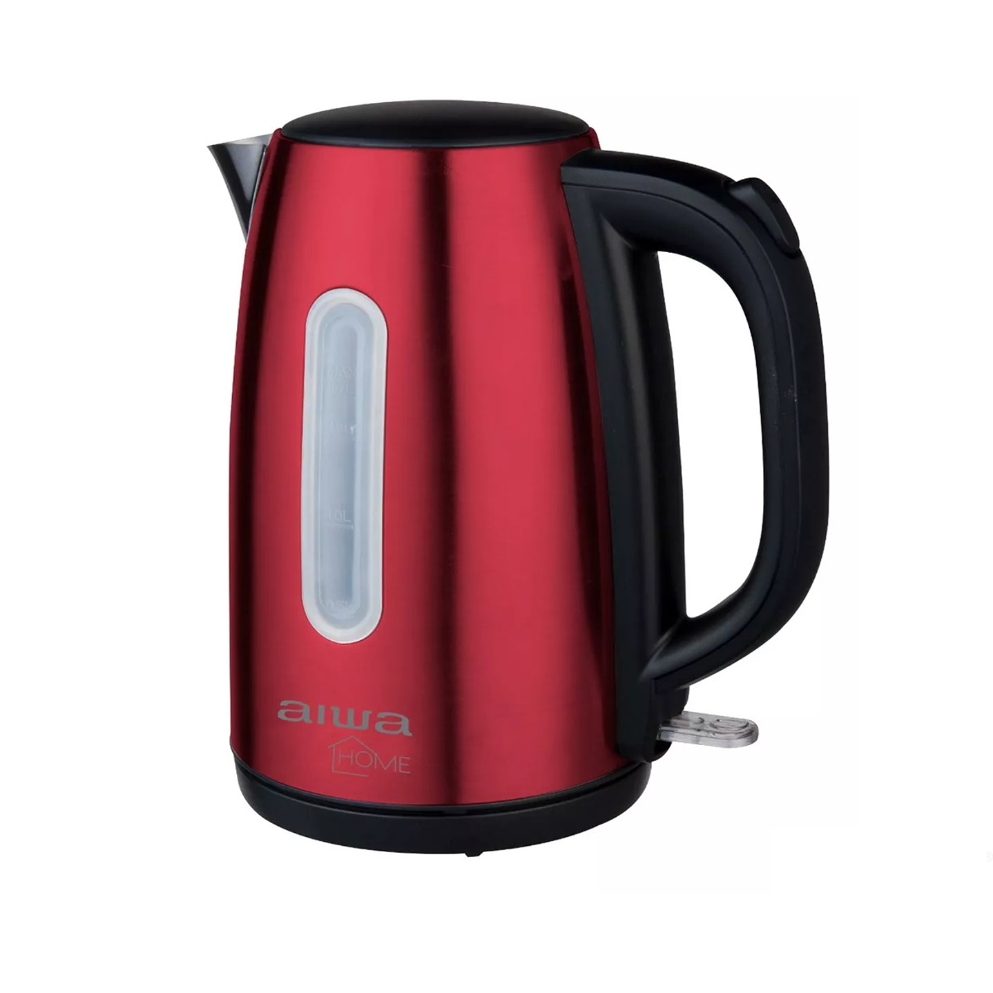 Hervidor Eléctrico Aiwa Acero Inoxidable 1,7L AW JD1402R Rojo 1