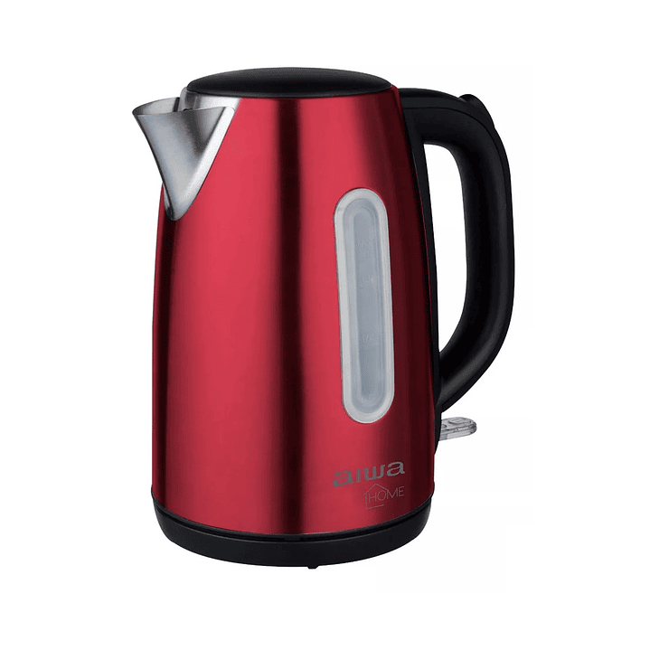 Hervidor Eléctrico Aiwa Acero Inoxidable 1,7L AW JD1402R Rojo 3