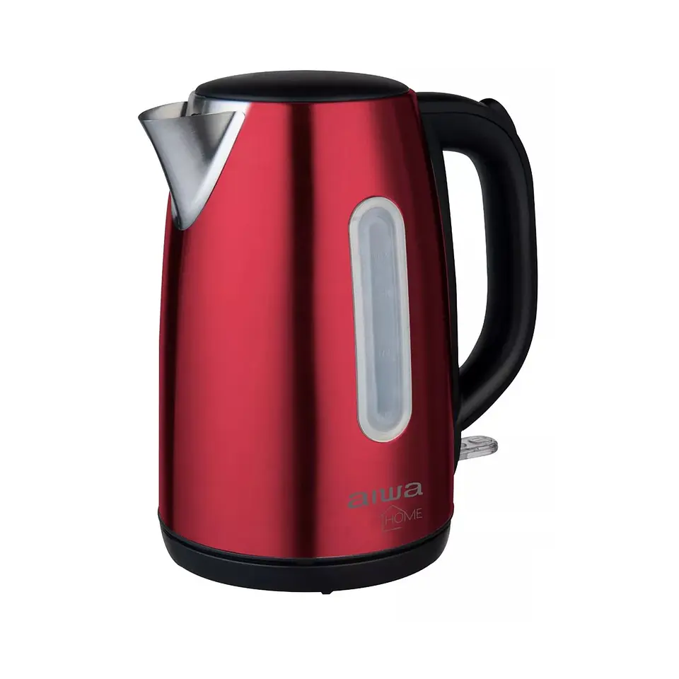 Hervidor Eléctrico Aiwa Acero Inoxidable 1,7L AW JD1402R Rojo 3