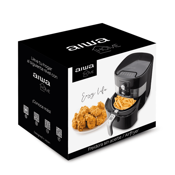Freidora Aire Sin Aceite Aiwa Aw-fd7003 Negro 3