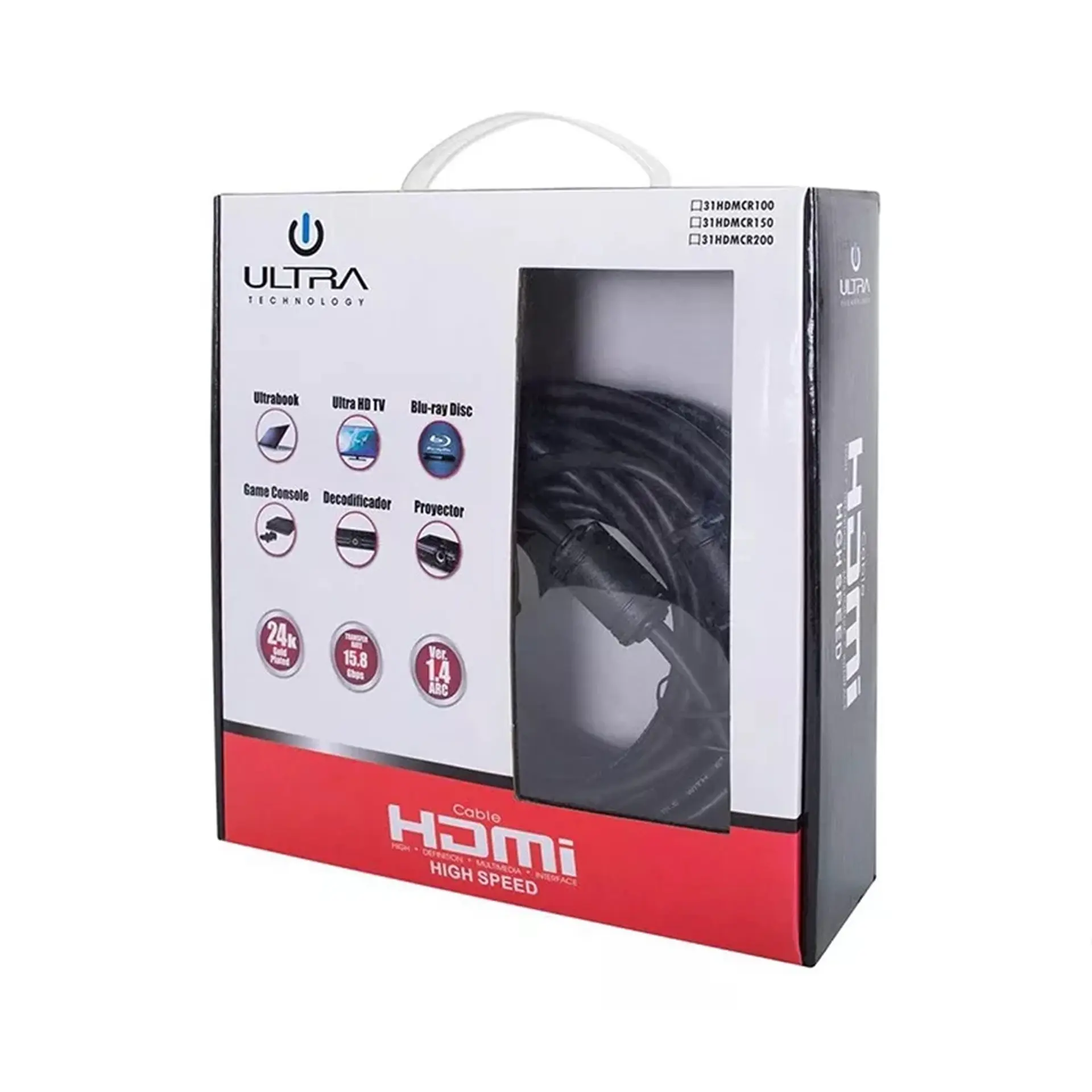 Cable Hdmi 10 Mts V1.4 Ultra CR100 2
