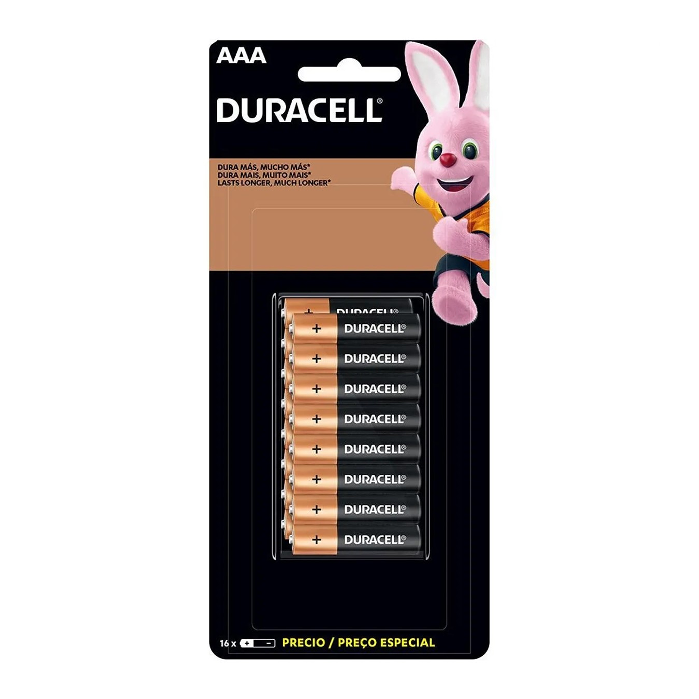 Pack 16 Pilas Duracell AAA Alcalina Blister 1