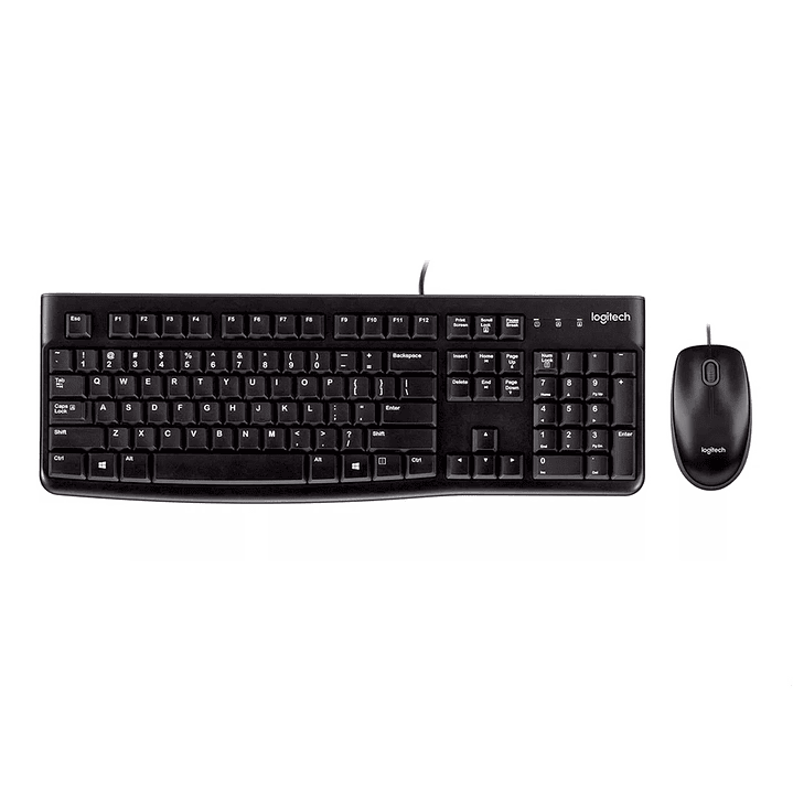 Kit Teclado y Mouse Logitech MK120 Español Negro 1