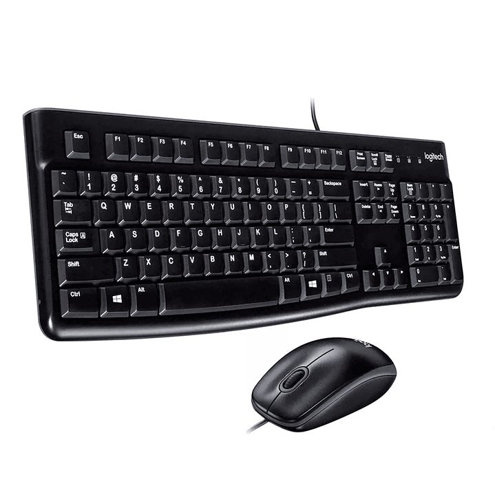 Kit Teclado y Mouse Logitech MK120 Español Negro 3