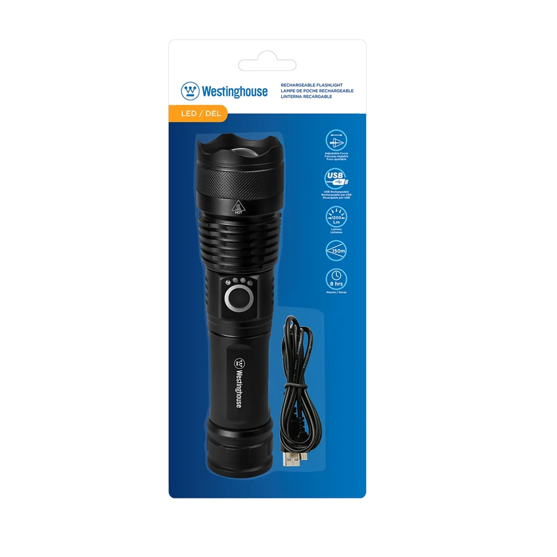 Linterna Led Recargable 1200 Lm Westinghouse 2