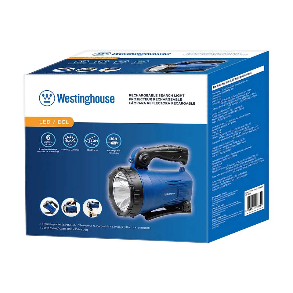 Linterna Foco Westinghouse 1400 Lm Azul WF216CB 2