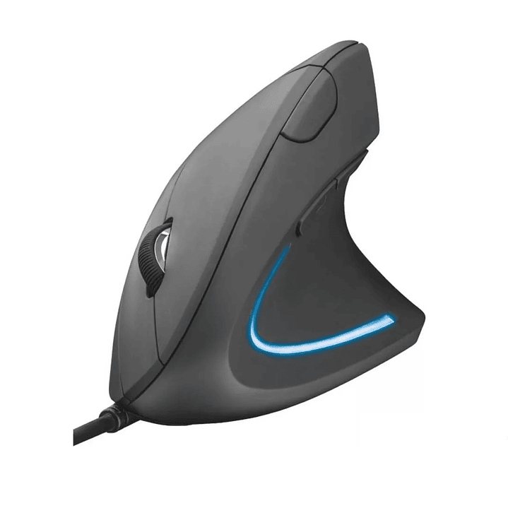 Mouse Vertical Ergonómico Alámbrico Trust Verto Negro 1