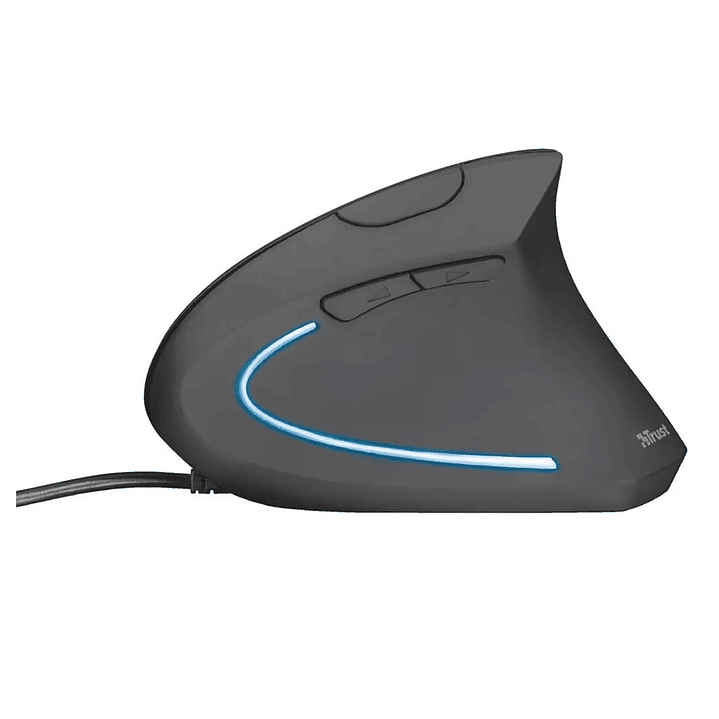 Mouse Vertical Ergonómico Alámbrico Trust Verto Negro 5