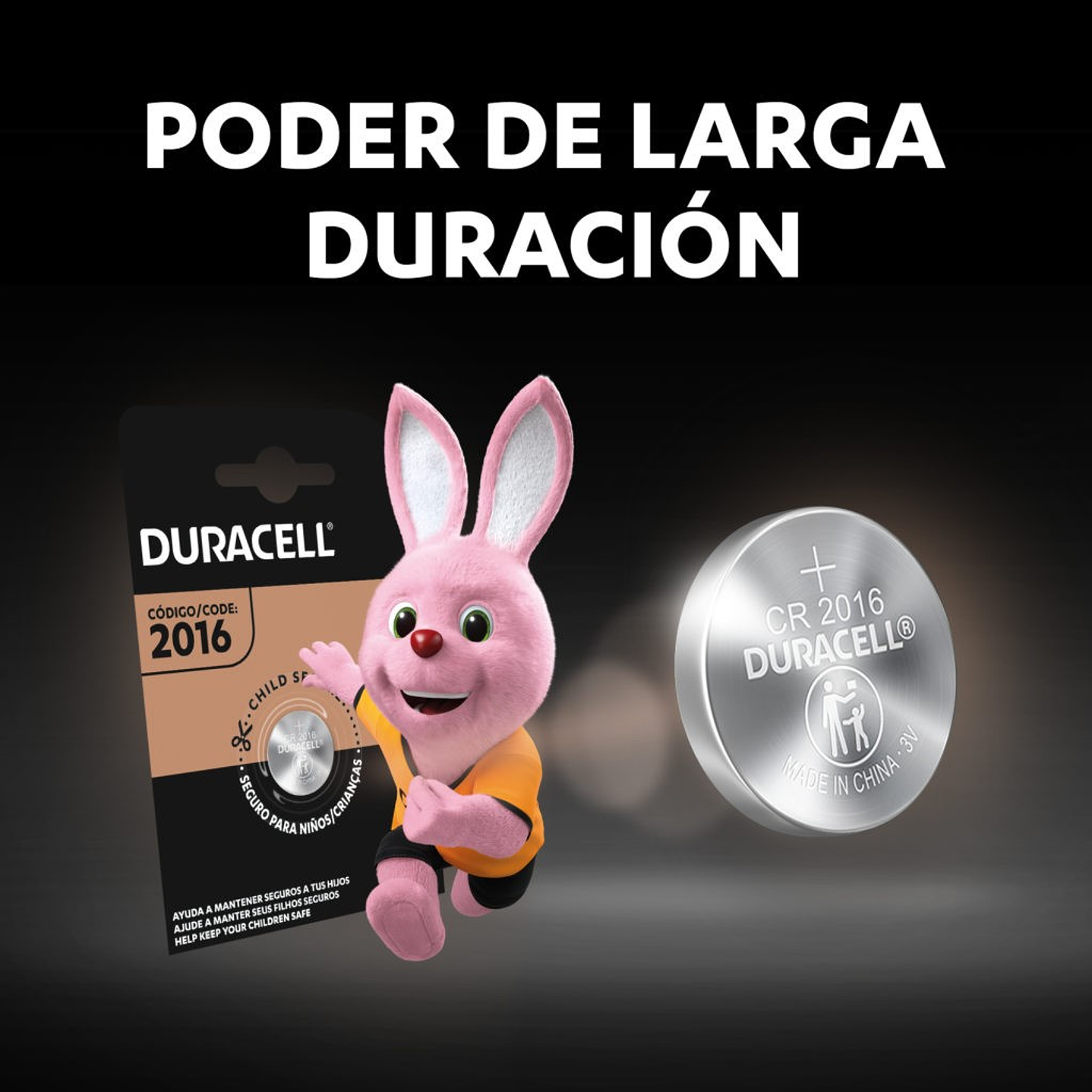 Pila Bateria Litio CR 2016 Duracell Unitaria 4