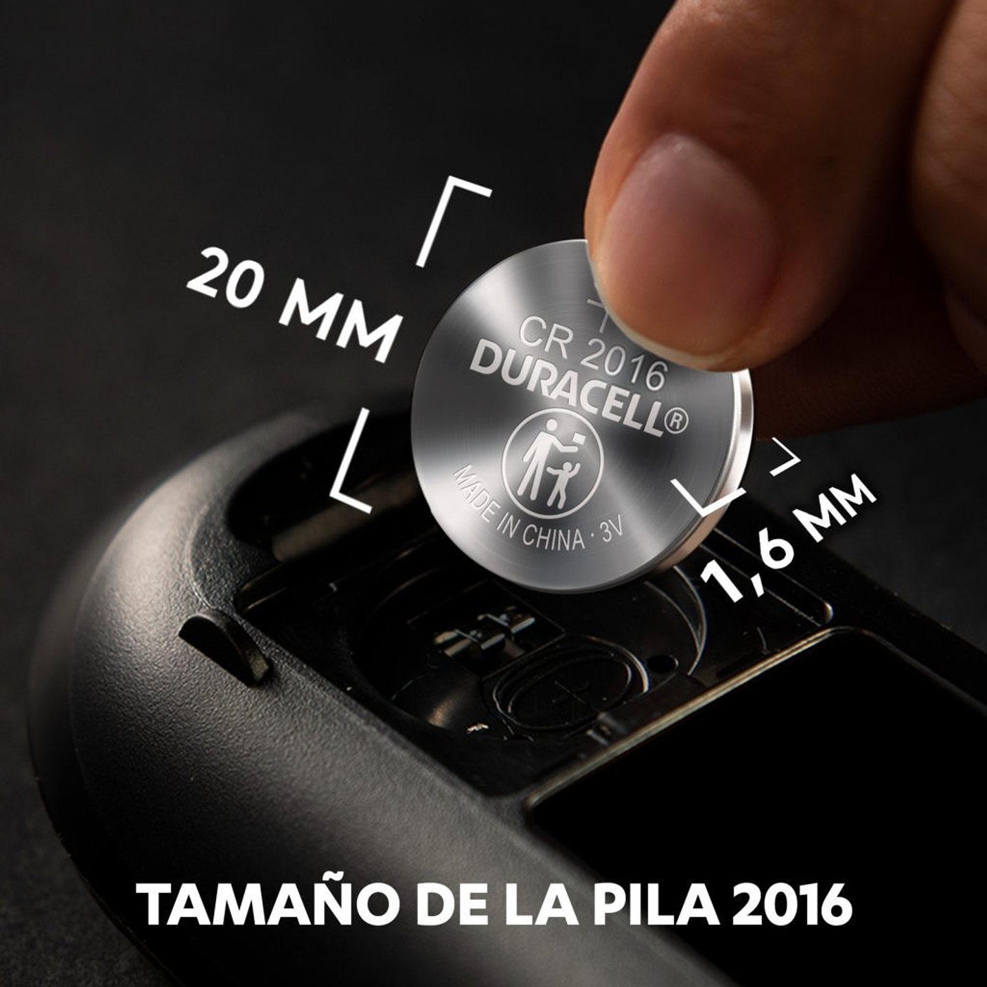Pila Bateria Litio CR 2016 Duracell Unitaria 5