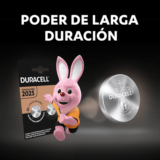 Pila Bateria Litio CR 2025 Duracell Unitaria