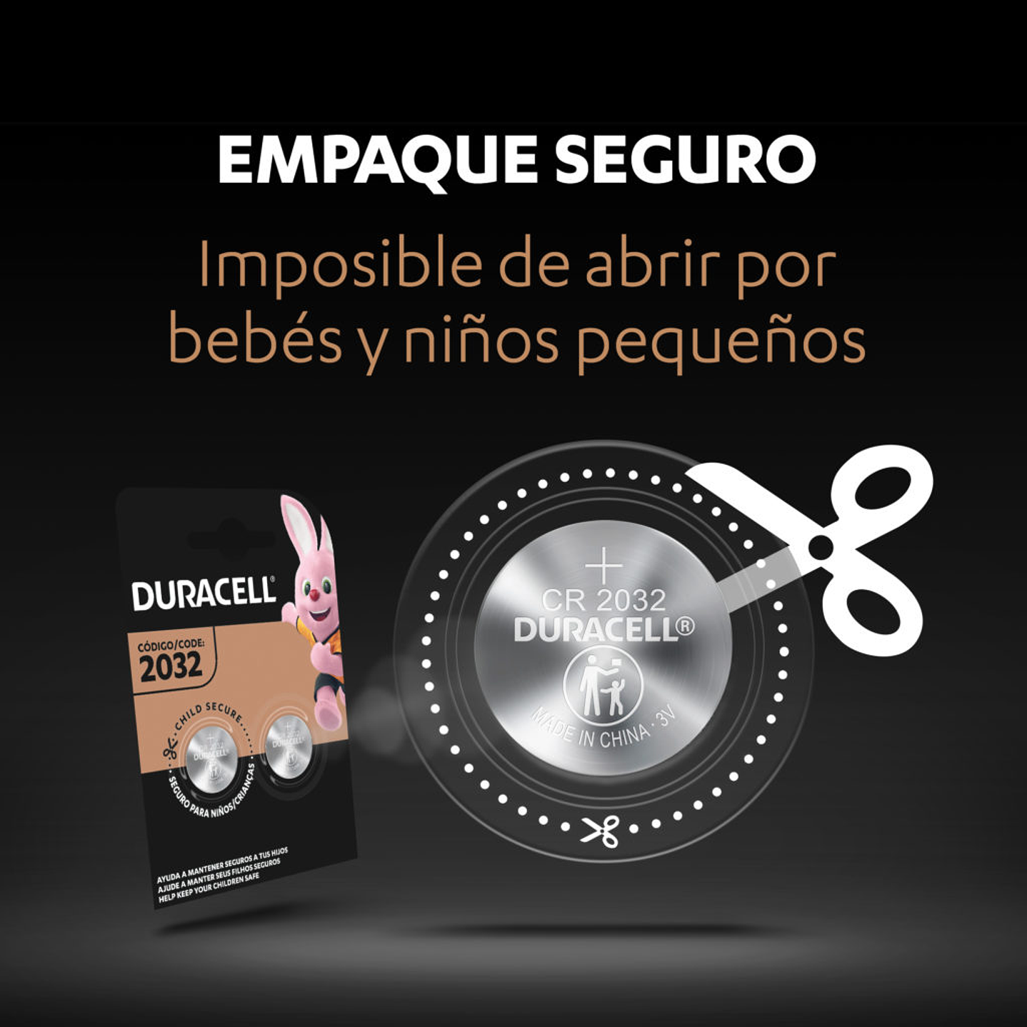 Pila Bateria Litio CR 2032 Duracell Unitaria 3