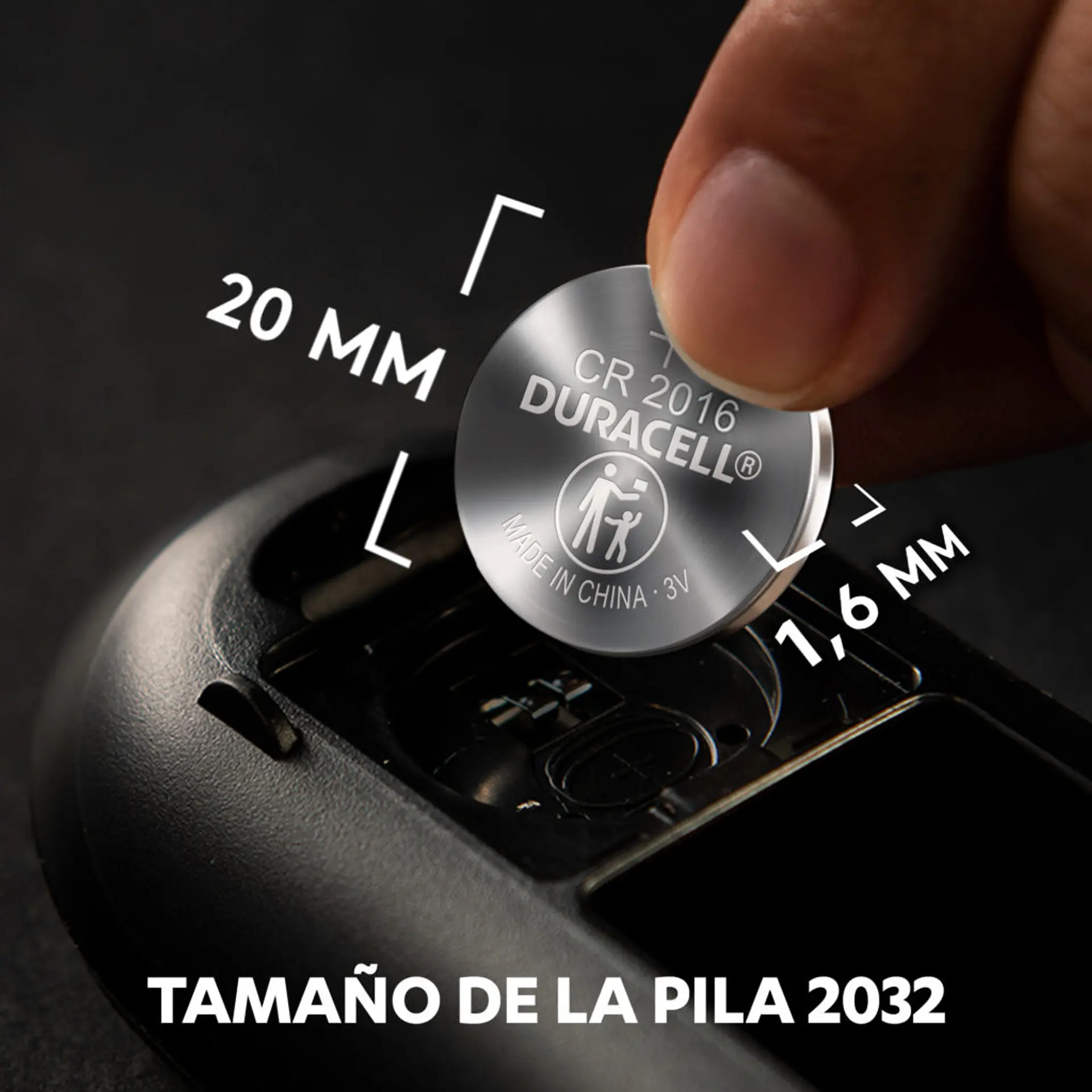 Pila Bateria Litio CR 2032 Duracell Unitaria 5