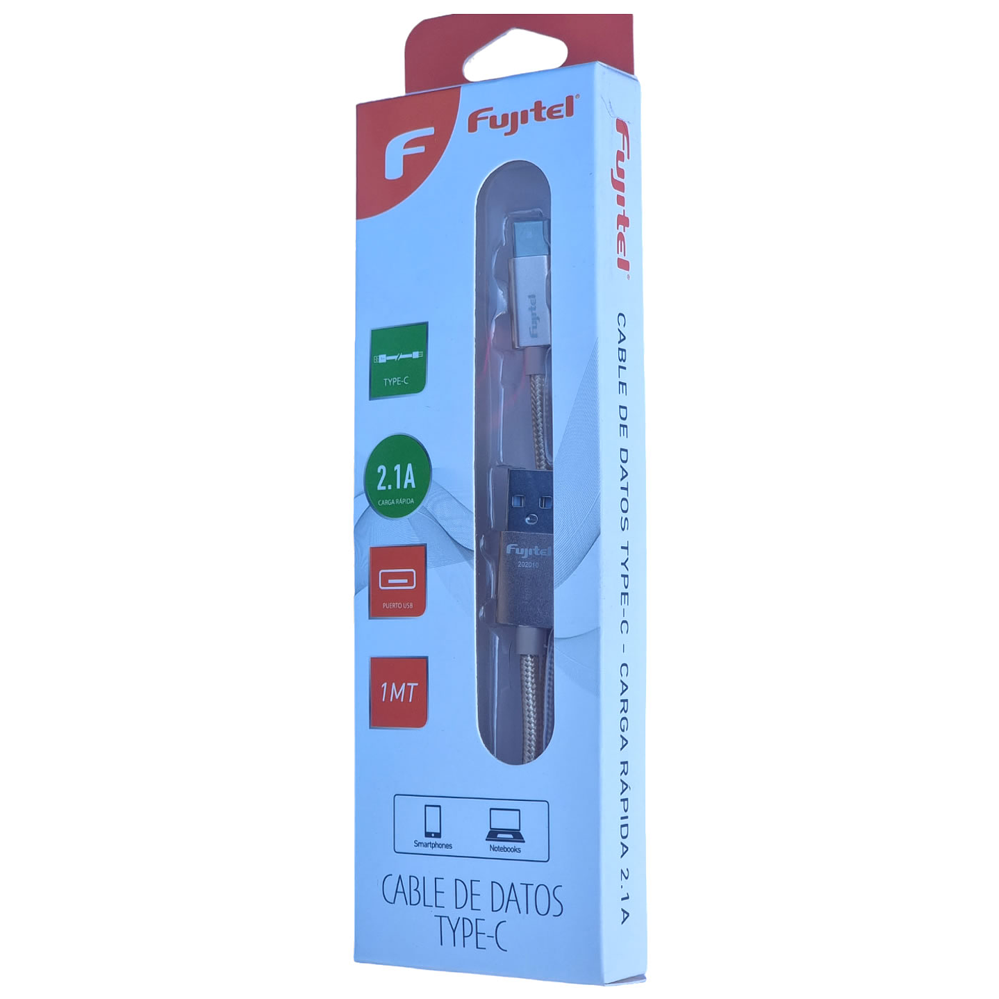 Cable Usb Tipo C Fujitel Carga Rapida Gold 4