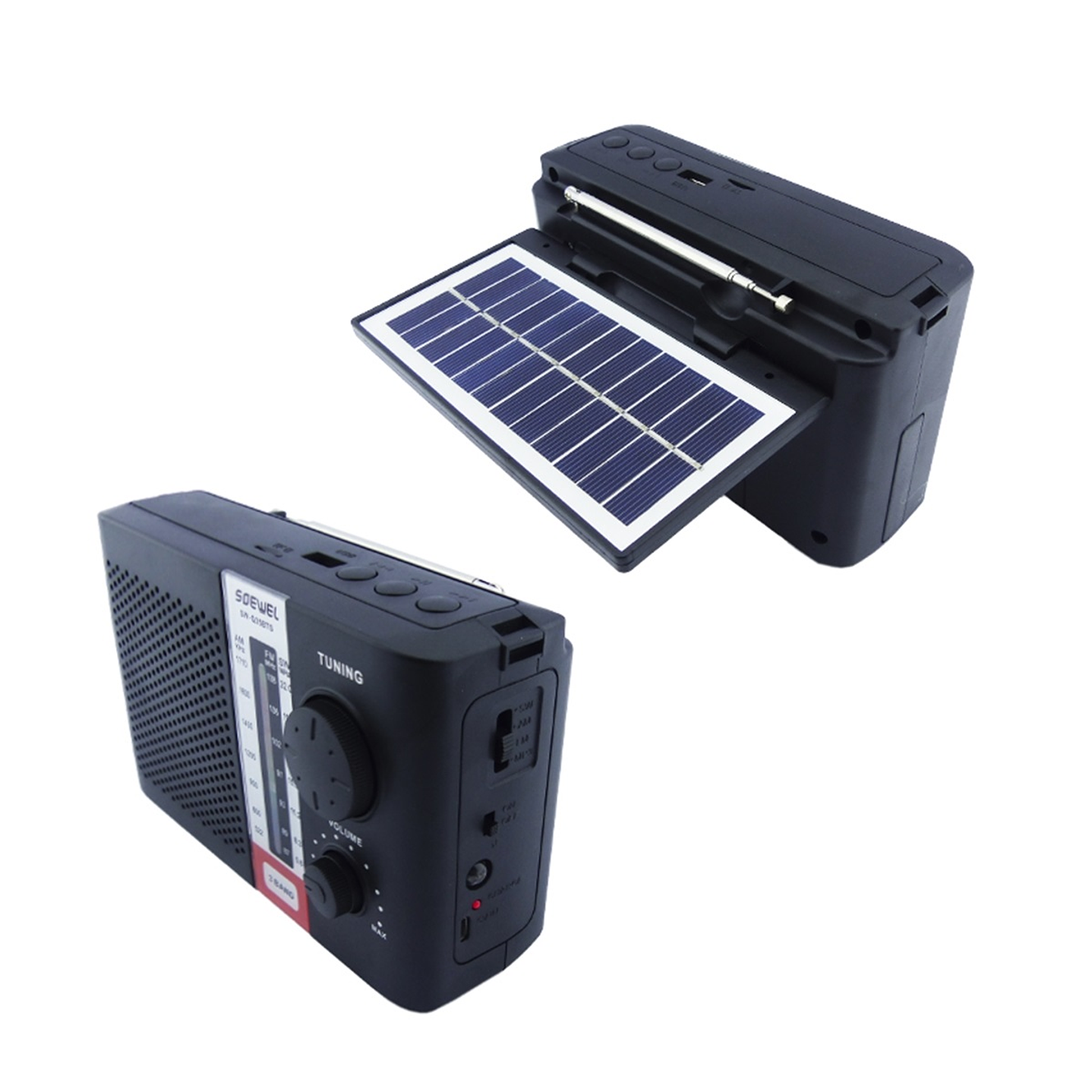 Radio Solar AM/FM 3 Bandas Recargable SW-Q35BTS 2