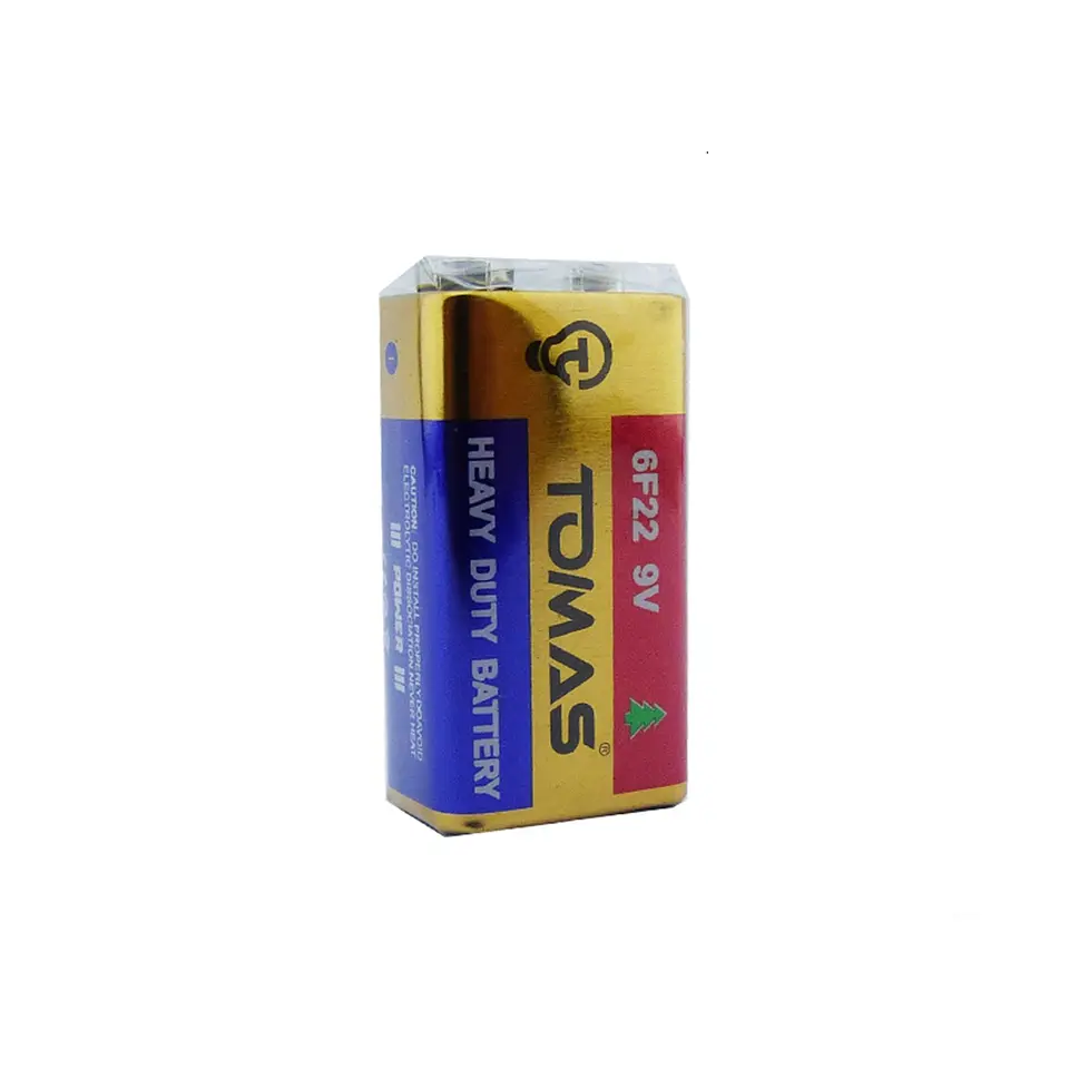 Pack de 10 Baterías 9V Tomas Super Quality 6F22 1